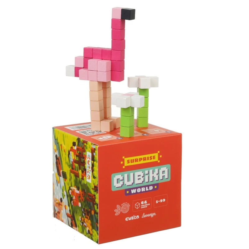 Конструктор от дървени пиксели, Cubika, Животните по света, Изненада